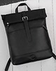 plecaki Plecak roll top skórzany vintage na laptopa miejski czarny unisex AY-32-BL 2