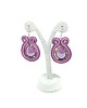 kolczyki soutache Fioletowe kolczyki sutasz 1