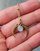złote naszyjniki Naszyjnik N38  Lunula, moonstone, Ag 2