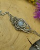 bransoletki wire wrapping Błękitna bransoletka angelit, wire wrapping 4