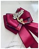 broszki Brosza  / Krawat w kolorze burgund  z Reniferem Exclusive 6