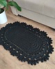 dywany Dywan szydełkowy owalny ze sznurka bawełnianego 50cmx80cm 3