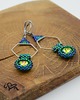 kolczyki - inne Geometric wings green 1