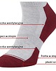 skarpetki męskie Sportowe skarpety na trening merino wool szaro-bordowe 2
