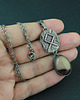 wisiory Runa Othala z mokaitem - srebrny amulet ochronny 5