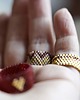 pierścionki - różne Pierścionek Beadingowy Gold Heart 3