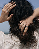 pierścionki srebrne ONE EDGE mini / black SILVER ring 5