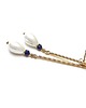 kolczyki pozłacane Kolczyki pozłacane Stick /white pearls/ -  alloys collection 1