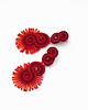 kolczyki soutache Czerwone kolczyki sutasz nowoczesne 1