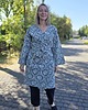 sukienki midi damskie Kimono z paskiem piękny  wzór 100% bawełna. 3