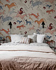 naklejki ścienne do pokoju dziecka Tapeta Oriental Animals Beige 1
