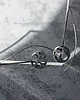 kolczyki wire wrapping Srebrne kolczyki Silver Planet 3