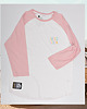 bluzki z długim rękawem damskie Biało Różowy Longsleeve 3/4 Shred Sista 1