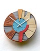 zegary Drewniany Zegar Ścienny DużyGeometryczny /48cm - Cichy Mechanizm 8