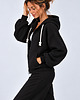 bluza z kapturem damska Bluza Na Zamek ,,SUZANA" Czarny 1