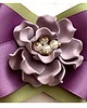 broszki Fioletowo - khaki Brosza z kwiatem 3d NEW 3