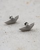 kolczyki ceramiczne Kolczyki z Porcelany Origami Łódka 1