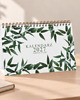 kalendarze i plannery Kalendarz 2027 biurkowy GREEN LUSH wolnostojący 2