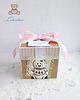 kartki, zaproszenia na chrzest Exploding box chrzest roczek "Vintage Girl" 1