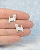 kolczyki ceramiczne West westie mini pieski- ceramiczne kolczyki 2