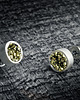 kolczyki wire wrapping Srebrne kolczyki wkrętki z pirytem RE 1