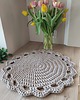 podkładki do kuchni Podkładka szydełkowa na stolik kawowy 50cm 1