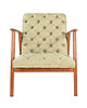 fotele Fotel CAPH CHESTERFIELD - pikowany, drewniana rama 2