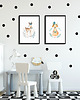 naklejki ścienne do pokoju dziecka CZarne groszki, naklejki na ścianę 105 SZT 2