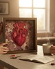 obrazy Obraz haftowany 3D serce anatomiczne. 7