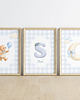 obrazy i plakaty do pokoju dziecięcego Zestaw 3 plakatów dla chłopca - BŁĘKIT 3
