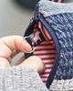 portfele damskie Patchworkowe etui na klucze w pepitkę portfelik handmade 2