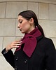 szale damskie Retro szalik 100% wełna merino bordo 1