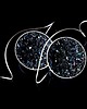 kolczyki wire wrapping Efektowne kolczyki z druzami czarnego minerału 8