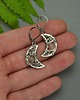 kolczyki wire wrapping Kolczyki księżyce kamień słoneczny wire wrapping 2