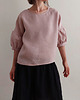 bluzki - inne Bluzka "COSMOS" old rose, 100% len S/M 8