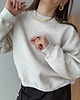 bluza bez kaptura damska Bluza Soho mocca melange 7