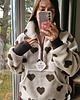 bluza bez kaptura damska Bluza z polaru Hearts 2