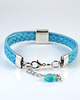bransoletki skórzane Bransoletka - Simple blue - rzemienie 1
