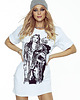 t-shirt damskie T-SHIRT długi biały 1