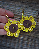 kolczyki soutache Rudbekie- kolczyki sutasz 3