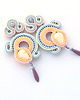 kolczyki soutache Wiosna w pastelowych kolorach 3 1