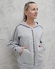 komplety damskie Dita komplet bluza na zamek i spodenki z lamówkamii Glacier Gray 5