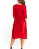 sukienki midi damskie Sukienka midi N042 czerwony 3