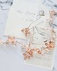 Ślubne ozdoby do włosów Wianek ślubny Flora - morela i rose gold 2