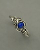 pierścionki - różne Pierścionek regulowany lapis lazuli wire wrapping 1