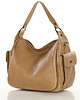 torby na ramię Luksusowa torebka kuferek na ramię skóra naturalna MARCO MAZZINI beżowa 5