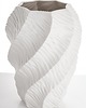 wazony Wazon porcelanowy 35,5x17x12 cm TWISTER biały 1