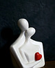 figurki i rzeźby Rzeźba z gipsu, Para Zakochanych, biała, wys. 12,2 cm 2