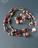 bransoletki drewniane Bajecznie kolorowa bransoletka Boho z drewnianych korali prezent  handmade 6