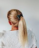 gumki do włosów Scrunchie do włosów, gumka do włosów z wiskozy Zielona jesień MIDI 3